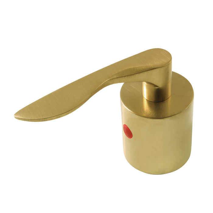Kingston Serena KBH8667SVLH Zinc Alloy Lever Handle (Hot Side), Brushed Brass