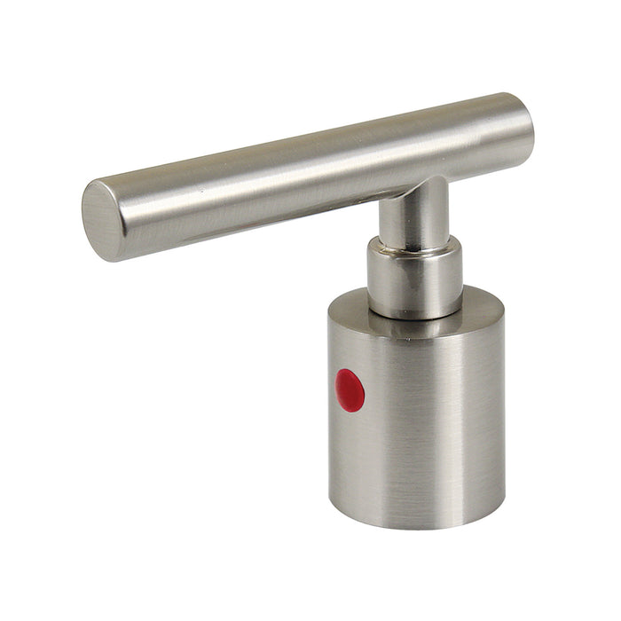 Kingston Manhattan KBH8668CMLH Zinc Alloy Lever Handle (Hot Side), Brushed Nickel