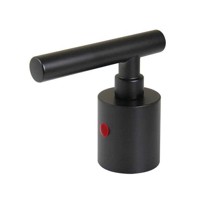 Kingston Manhattan KBH8960CMLH Zinc Alloy Lever Handle (Hot Side), Matte Black