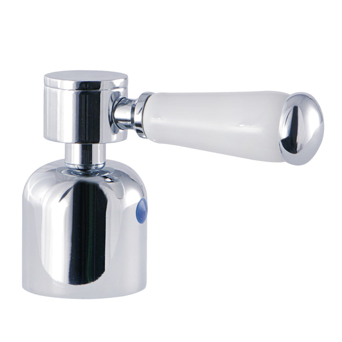 Kingston Paris KBH8961DPLC Metal with Porcelain Lever Handle (Cold Side), Polished Chrome