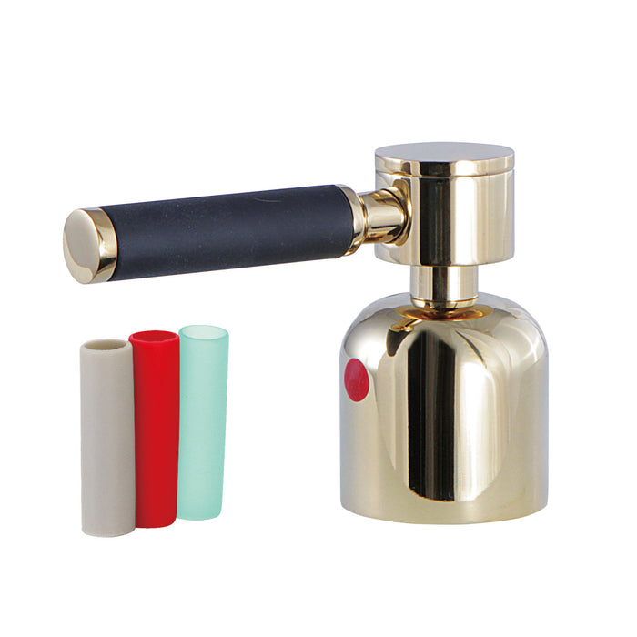 Kingston Kaiser KBH8962DKLH Metal Lever Handle (Hot Side), Polished Brass