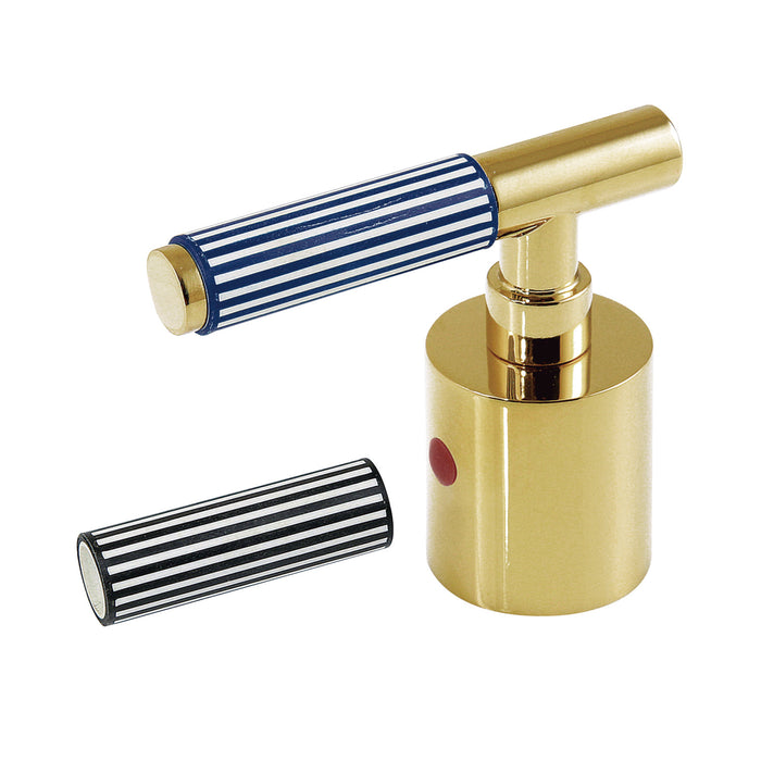 Kingston Verona KBH8962KPSH Zinc Alloy Lever Handle (Hot Side), Polished Brass