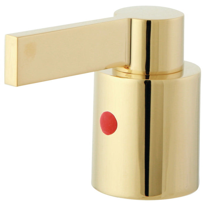 Kingston NuvoFusion KBH8962NDLH Zinc Alloy Lever Handle (Hot Side), Polished Brass