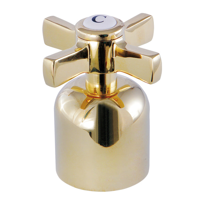 Kingston Millennium KBH8962ZXC Metal Cross Handle (Cold Side), Polished Brass