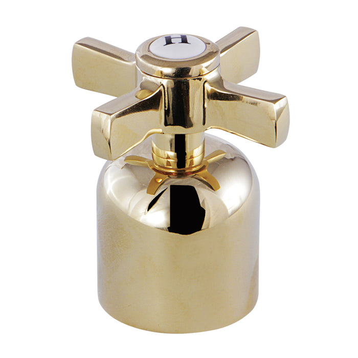 Kingston Millennium KBH8962ZXH Metal Cross Handle (Hot Side), Polished Brass
