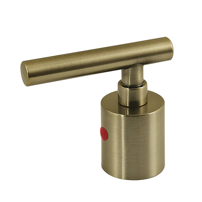 Kingston Manhattan KBH8963CMLH Zinc Alloy Lever Handle (Hot Side), Antique Brass