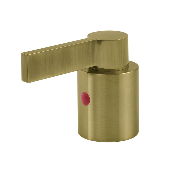 Kingston NuvoFusion KBH8963NDLH Zinc Alloy Lever Handle (Hot Side), Antique Brass