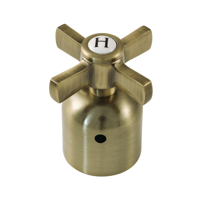 Kingston Millennium KBH8963ZXH Metal Cross Handle (Hot Side), Antique Brass