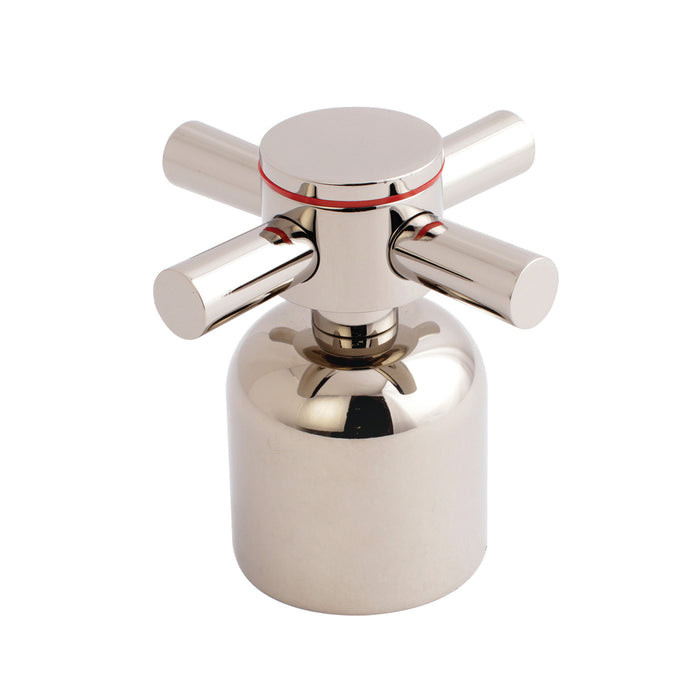 Kingston Concord KBH8966DXH Metal Cross Handle (Hot Side), Polished Nickel