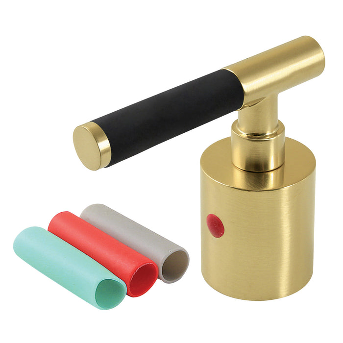 Kingston Kaiser KBH8967CKLH Zinc Alloy Lever Handle (Hot Side), Brushed Brass