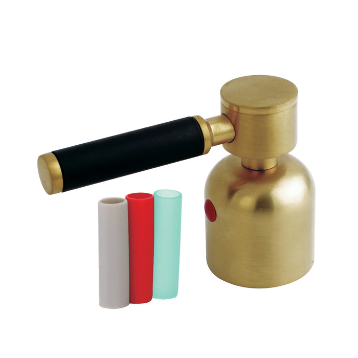 Kingston Kaiser KBH8967DKLH Metal Lever Handle (Hot Side), Brushed Brass