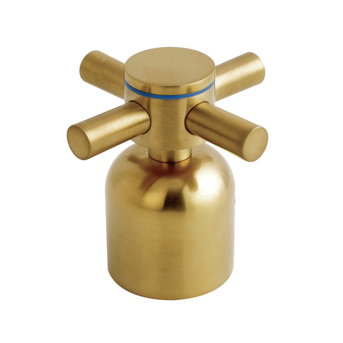 Kingston Concord KBH8967DXC Metal Cross Handle (Cold Side), Brushed Brass