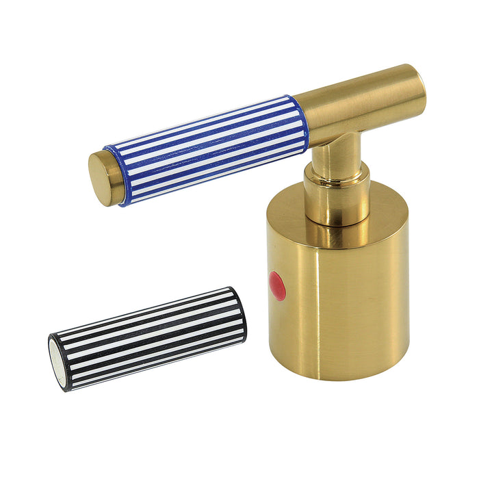 Kingston Verona KBH8967KPSH Zinc Alloy Lever Handle (Hot Side), Brushed Brass