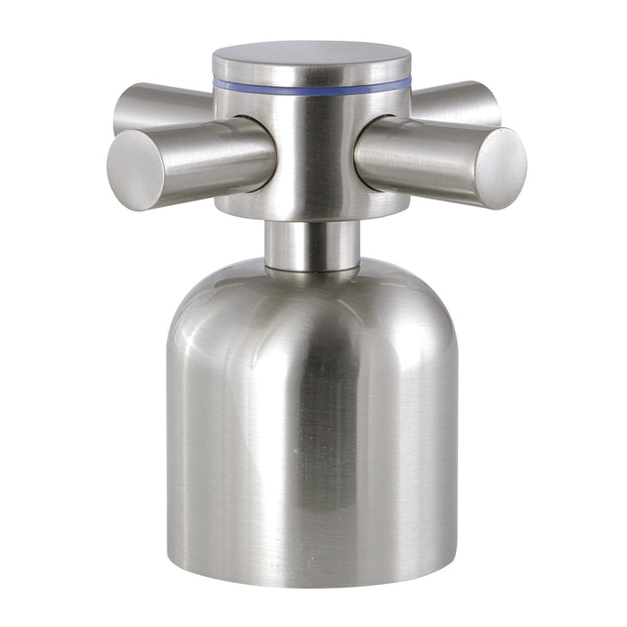 Kingston Concord KBH8968DXC Metal Cross Handle (Cold Side), Brushed Nickel