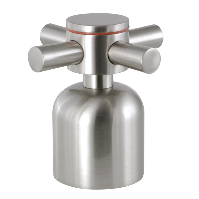 Kingston Concord KBH8968DXH Metal Cross Handle (Hot Side), Brushed Nickel