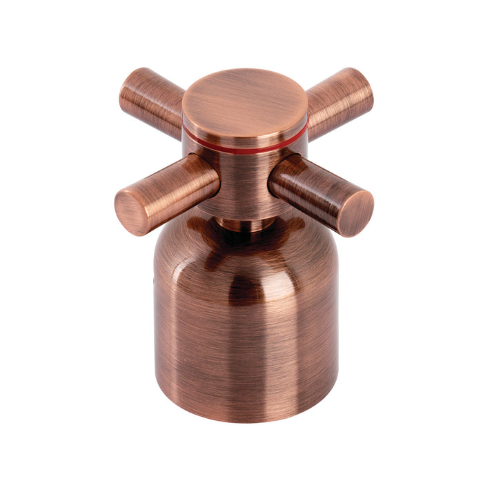 Kingston Concord KBH896DXACH Metal Cross Handle (Hot Side), Antique Copper