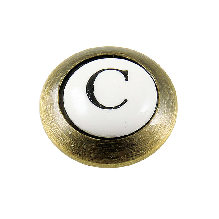 Kingston KBHI1603AXC Cold Handle Index Button, Antique Brass