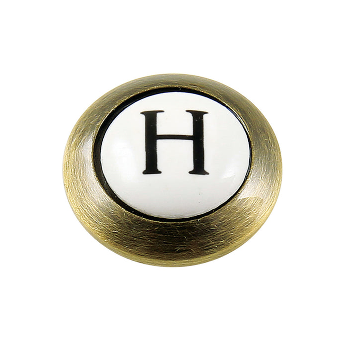 Kingston KBHI1603AXH Hot Handle Index Button, Antique Brass