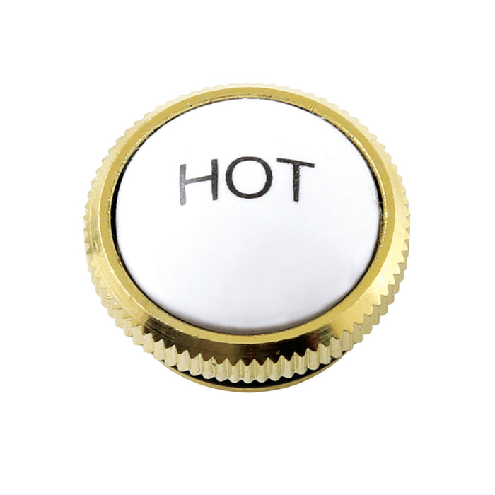 Kingston KBHI1792AXH Hot Handle Index Button, Polished Brass