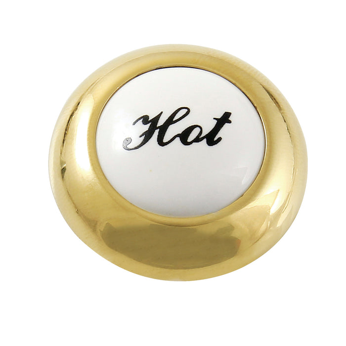 Kingston KBHI4462BXH Hot Handle Index Button, Polished Brass