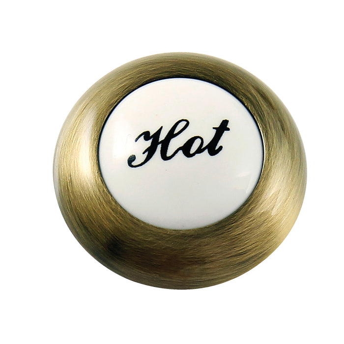 Kingston KBHI4463BXH Hot Handle Index Button, Antique Brass