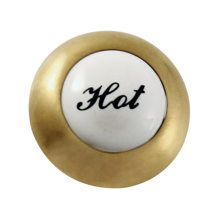 Kingston KBHI4467BXH Hot Handle Index Button, Brushed Brass