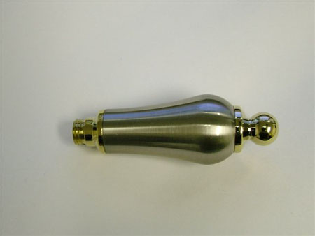 Kingston KBHT1609AL Handle Insert, Brushed Nickel/Polished Brass