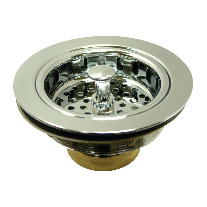 Kingston Made To Match KBS1001 3-1/2 Inch Kitchen Sink Basket Strainer Only, Polished Chrome