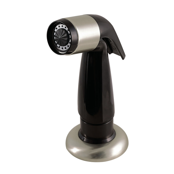 Kingston Made To Match KBS122SNSP Plastic Kitchen Faucet Side Sprayer, Black/Brushed Nickel