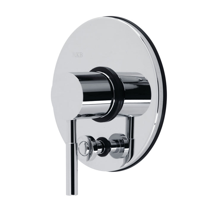 Kingston Sona KBSV86910 - Concord Single-Handle Pressure Balanced Tub and Shower Faucet, Valve and Trim Kit Only, Polished Chrome