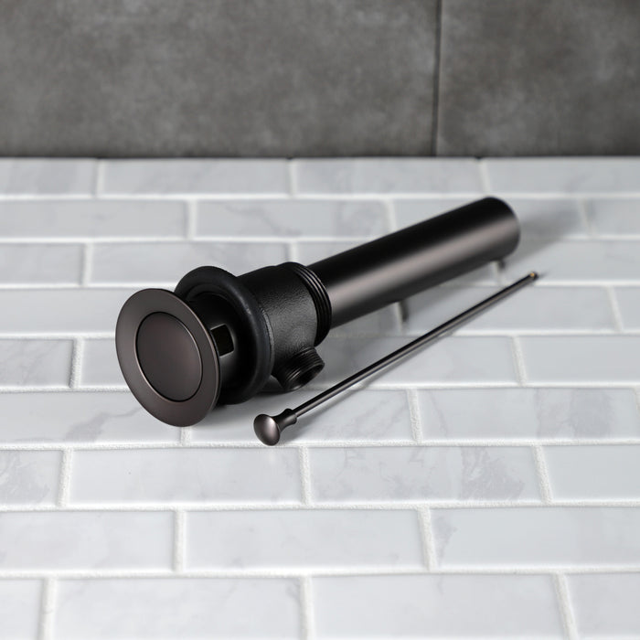Kingston Made To Match KBT2125 Brass Pop-Up Bathroom Sink Drain with Overflow, 22 Gauge, Oil Rubbed Bronze