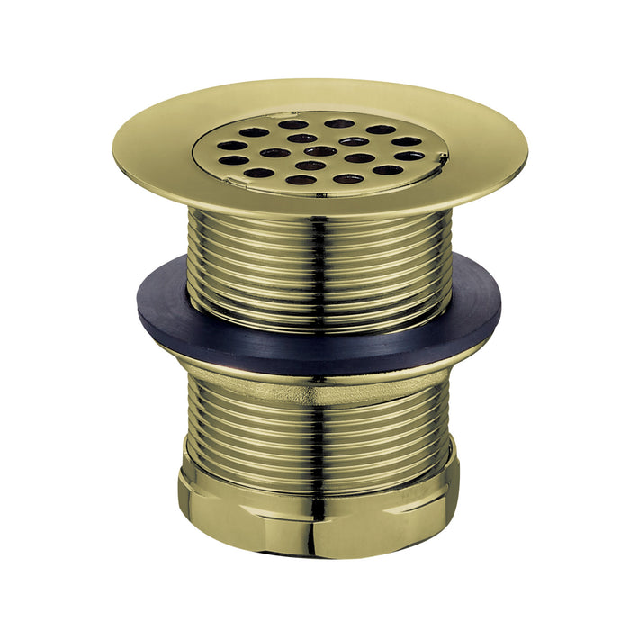 Kingston Tulare KBU1003 - Seattle 2-Inch Brass Grid Bar/Utility Sink Basket Strainer, Antique Brass