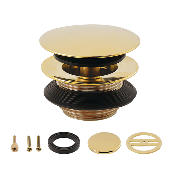 Kingston Eugene KBU2002 Toe Touch Tub Drain Conversion Kit, Polished Brass