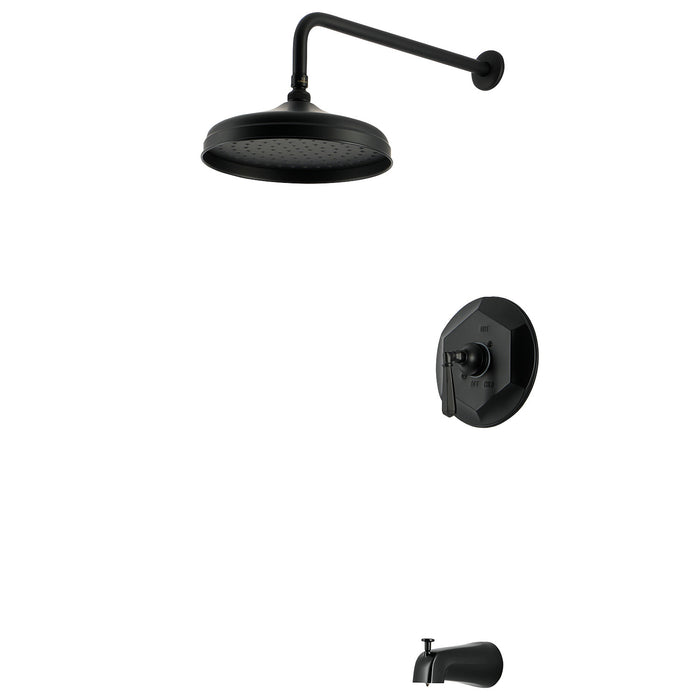 Kingston Metropolitan KBX4630HL Single-Handle Pressure Balanced Tub and Shower Faucet, Matte Black