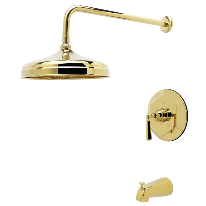 Kingston Tulare KBX4632HLT - Metropolitan Single-Handle Tub and Shower Faucet, Trim Only, Polished Brass
