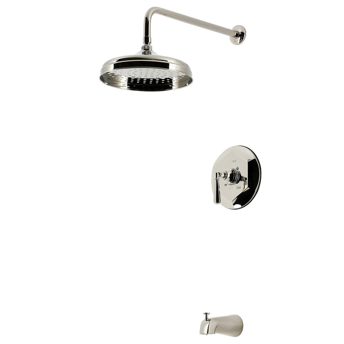 Kingston Metropolitan KBX4636HL Single-Handle Pressure Balanced Tub and Shower Faucet, Polished Nickel