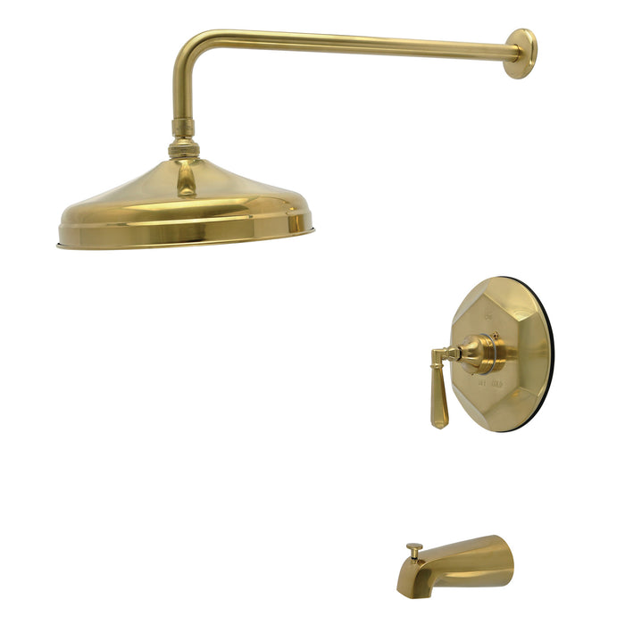 Kingston Tulare KBX4637HLT - Metropolitan Single-Handle Tub and Shower Faucet, Trim Only, Brushed Brass