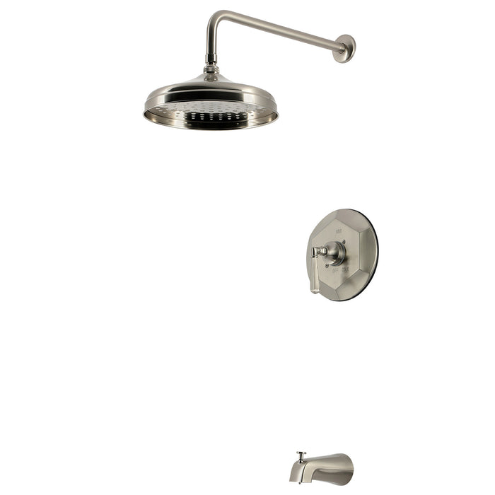 Kingston Metropolitan KBX4638HL Single-Handle Pressure Balanced Tub and Shower Faucet, Brushed Nickel