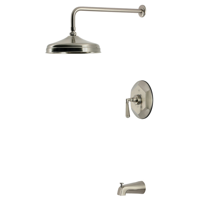 Kingston Metropolitan KBX4638HL Single-Handle Pressure Balanced Tub and Shower Faucet, Brushed Nickel