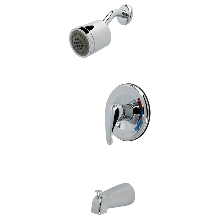 Kingston KBX651 Single-Handle Pressure Balanced Tub and Shower Faucet, Polished Chrome