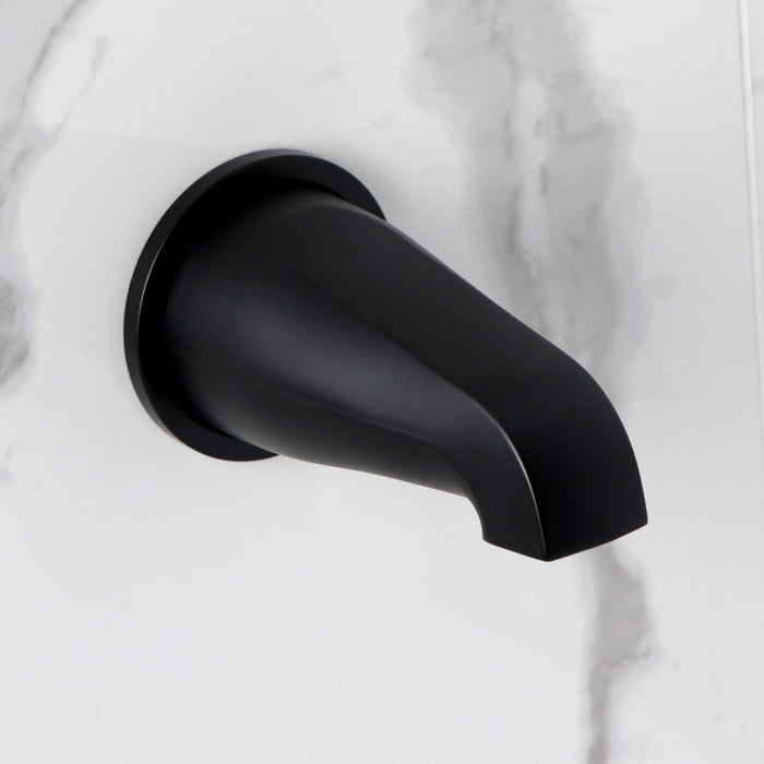 Kingston Verona KBX8130KPS Triple-Handle Tub and Shower Faucet, Matte Black