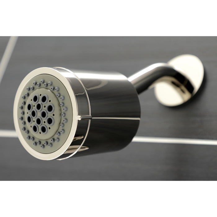 Kingston Sona KBX8136CML - Manhattan Triple-Handle Tub and Shower Faucet, Polished Nickel