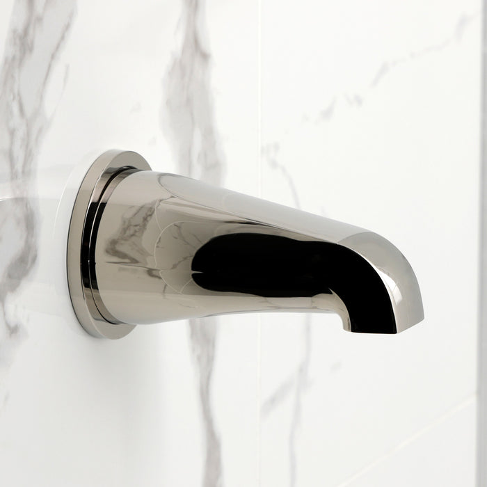 Kingston Sona KBX8136KNL - Convergent Triple-Handle Tub and Shower Faucet with Knurled Handle, Polished Nickel