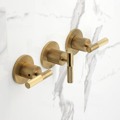 Kingston Sona KBX8137KNL - Convergent Triple-Handle Tub and Shower