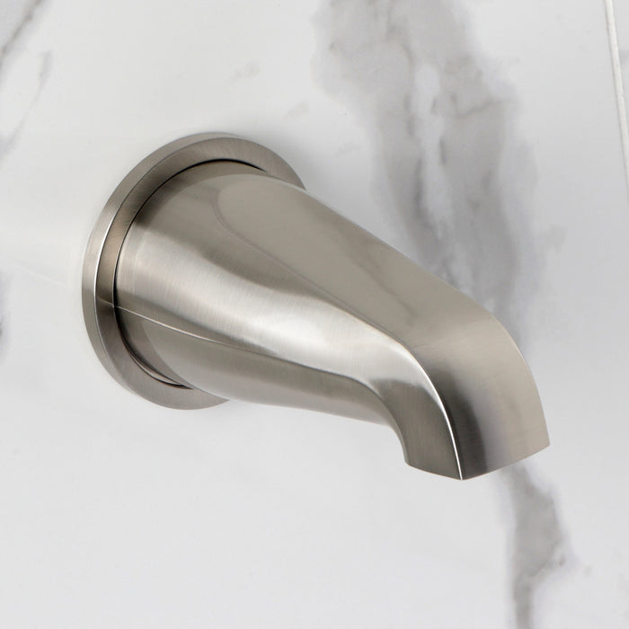 Kingston Verona KBX8138KPS Triple-Handle Tub and Shower Faucet, Brushed Nickel