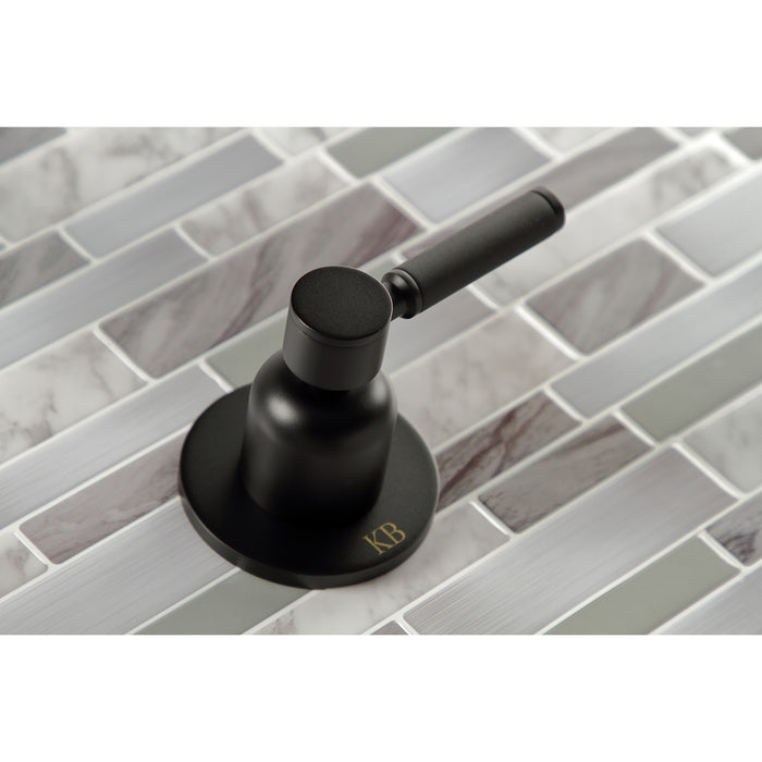Kingston Sona KBX8140DKL - Kaiser Double-Handle Tub and Shower Faucet, Matte Black