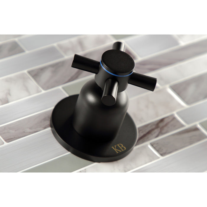 Kingston Sona KBX8140DX - Concord Double-Handle Tub and Shower Faucet, Matte Black