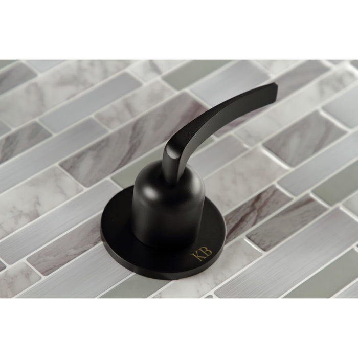 Kingston Tulare KBX8140EFL - Centurion Double-Handle Tub and Shower Faucet, Matte Black