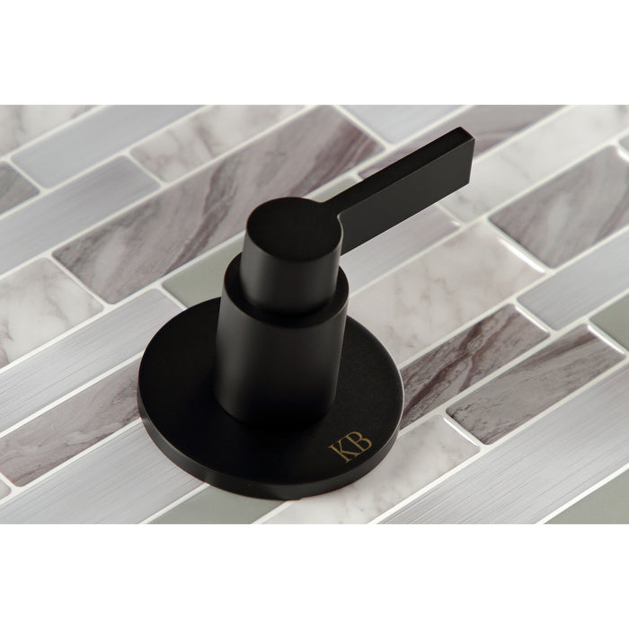 Kingston Sona KBX8140NDL - NuvoFusion Double-Handle Tub and Shower Faucet, Matte Black