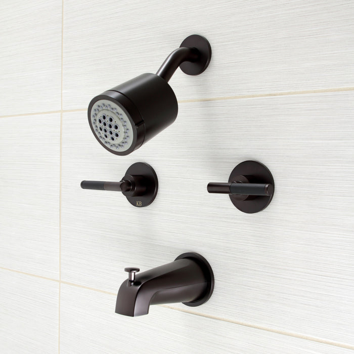 Kingston Sona KBX8145CKL - Kaiser Double-Handle Tub and Shower Faucet, Oil Rubbed Bronze